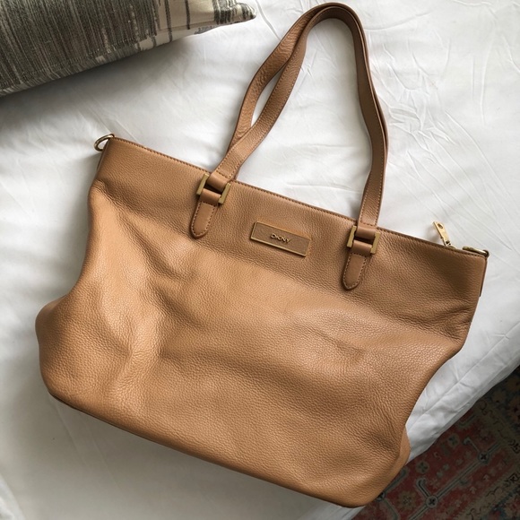 DKNY Leather Tote - Picture 1 of 12